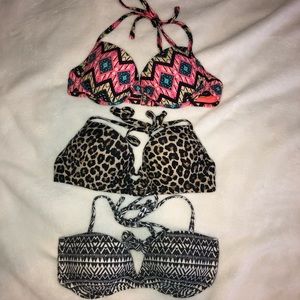 SET of 3 Bikini Tops